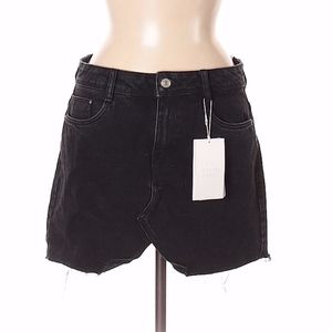 ZARA black denim skirt